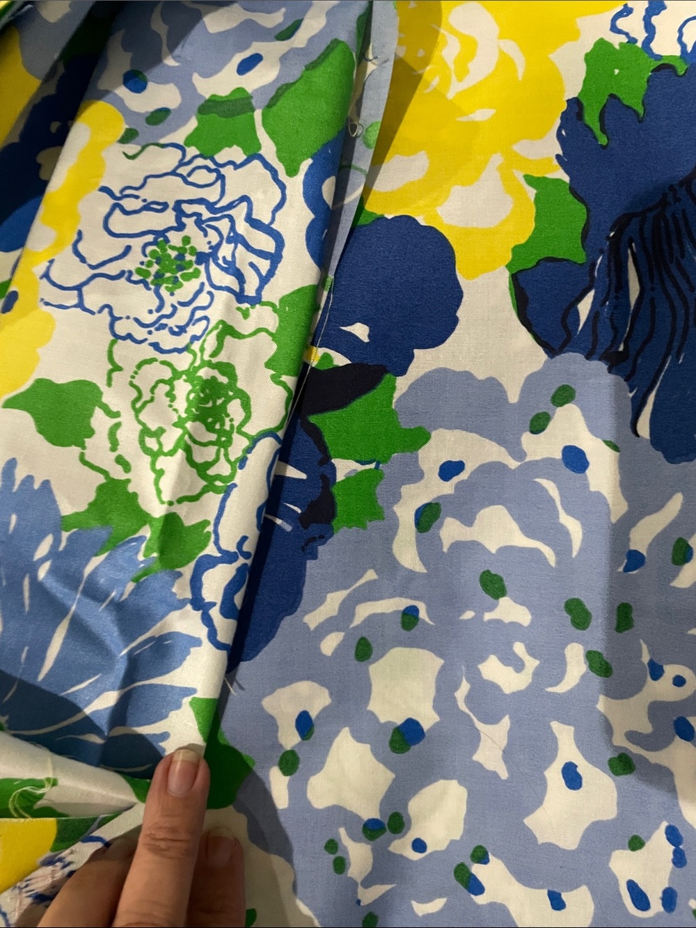 Heritage Floral LEE JOFA by Lilly Pulitzer upholstery fabric 51 x 56 plus over